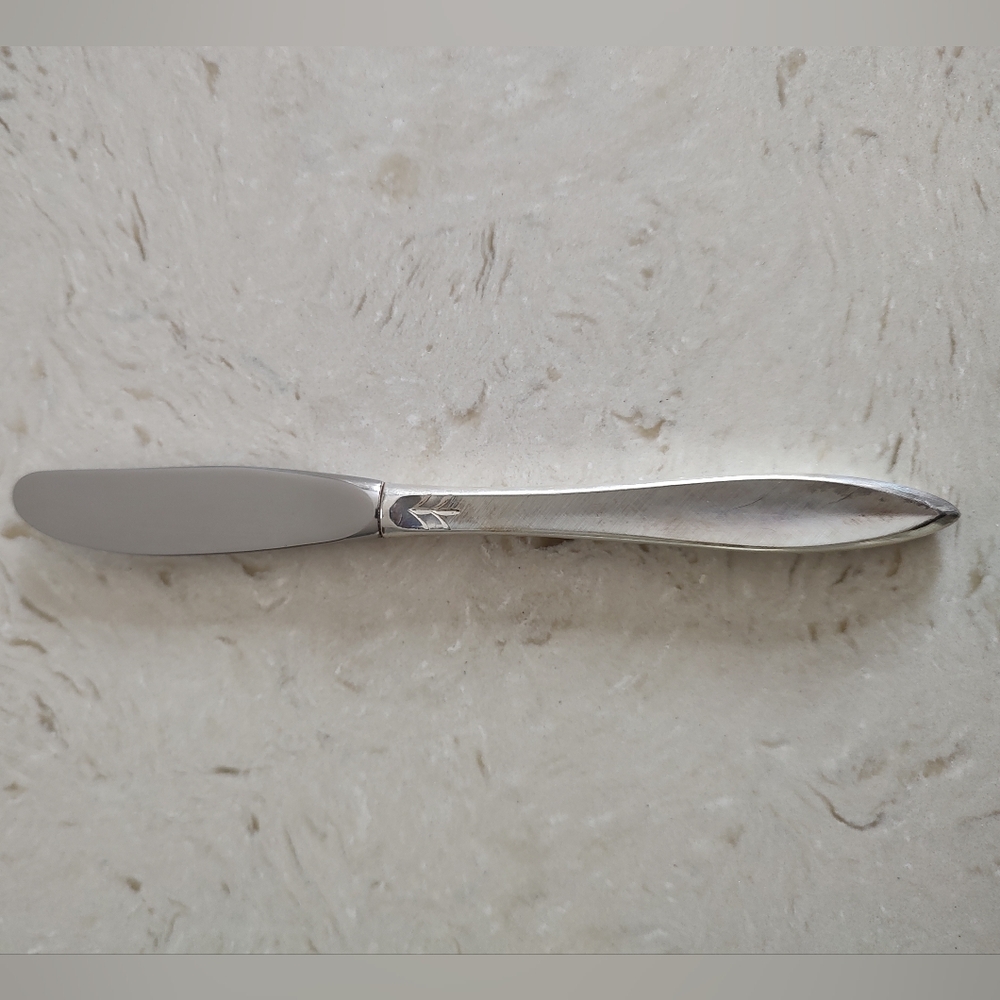 Gorham Gossamer Sterling Silver Butter Spreader Hollow Handle 7" Vintage - Picture 4 of 10